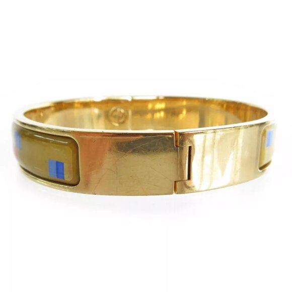 HERMES Clic ClacBangle Bracelet Gold / multicolor metal/enamel - Picture 4 of 8